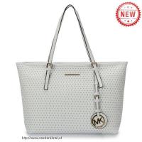 michael kors jet set geperforeerd reizen medium wit bakken Tassen Antwerpen x9emv171